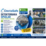 Detekterbar okrossbar spegel 400x300mm 